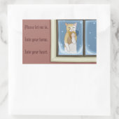 ハート 長方形シール (バッグ)