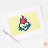 ハート 長方形シール (封筒)