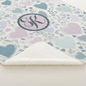 ハート、開始およびセージ離れの シェルパブランケット (3/4)