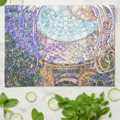 ハート、陰陽、アメリアCarrie著生命の樹 キッチンタオル (折り畳み)