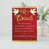 ハート&鳩, QRコード – クリムゾン/金ゴールド エンクロージャーカード (スタンド正面)