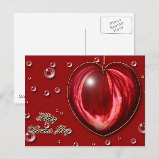 ハート#1 ポストカード (正面/裏面)