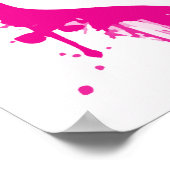 ハート-296844ハート(ばちゃばちゃ)跳ねるラブグ絵を描ラフィティ ポスター (角)