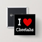 ハート、Iのチータ 缶バッジ (正面&裏面)
