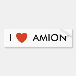 ハート、I       AMION バンパーステッカー