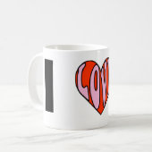 ハート、I、NJ コーヒーマグカップ (正面左)