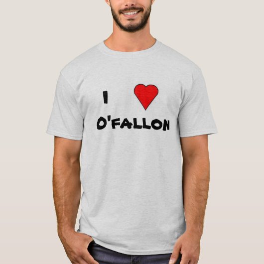ハート、   IO'fallon Tシャツ (正面)
