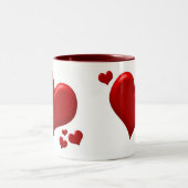 ハート- ONE ツートーンマグカップ (中央)