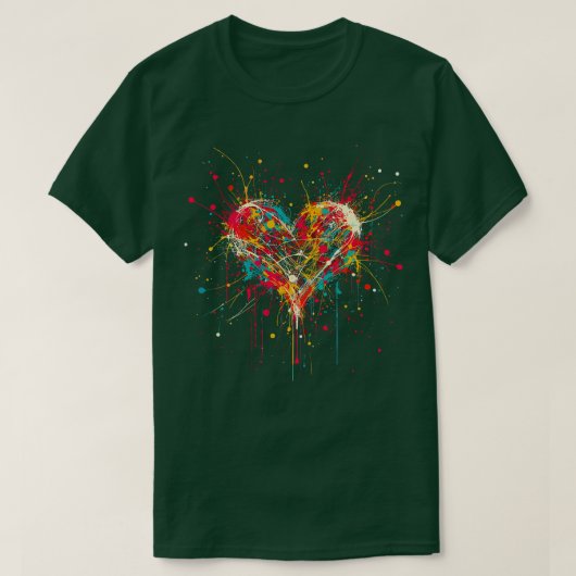 ハート Tシャツ (デザイン正面)