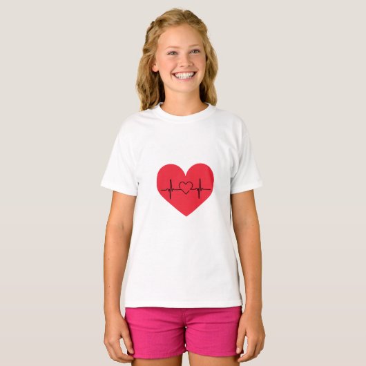 ハート Tシャツ (正面フル)