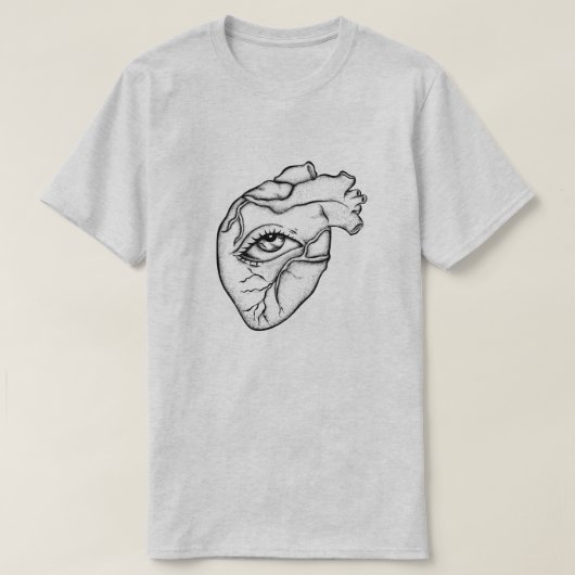 ハート Tシャツ (デザイン正面)