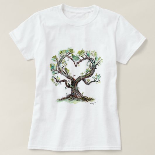 ハート Tシャツ (デザイン正面)