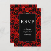 ハートA豊穣RSVPカード サンキューカード (正面/裏面)