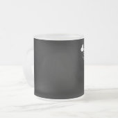 ハートA01E18を持つ花嫁の祖母 フロストグラスマグカップ (正面左)