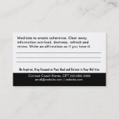 ハートBrain Empower Coaching Business Card 名刺 (裏面)