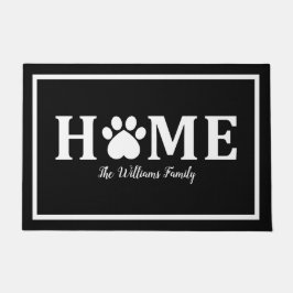 ハートCat Paw印刷-ホームパーソナライズされた- ドアマット