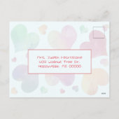 ハートCookieフォトバレンタイン家族はがき シーズンポストカード (裏面)