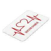 ハートEKGの名前をカスタムする及び職業磁石 マグネット (左側)