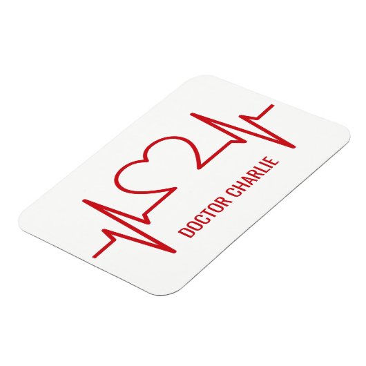 ハートEKGの名前をカスタムする及び職業磁石 マグネット (左側)