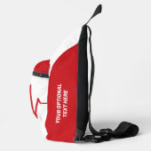 ハートEKG名前をカスタムすると職業 スリングバッグ (右)