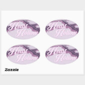 ハートHOLLOW Rounded Logo +バスタブ(ステッカーパック) 楕円形シール (シート)