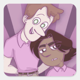 ハートHOLLOW Zeke & Lewis (Pack of Stickers) スクエアシール