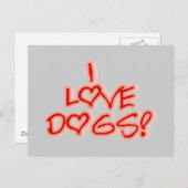 ハートI愛はTシャツおよびギフトの後をつけます ポストカード (正面/裏面)