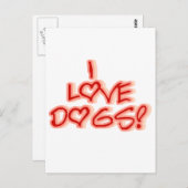 ハートI愛はTシャツおよびギフトの後をつけます ポストカード (正面/裏面)