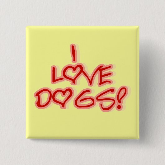 ハートI愛はTシャツおよびギフトの後をつけます 缶バッジ (正面)