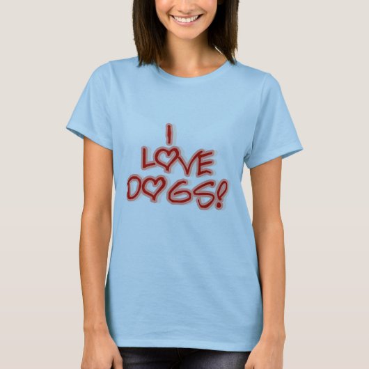 ハートI愛はTシャツおよびギフトの後をつけます Tシャツ (正面)