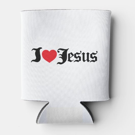 ハートI Love Jesus CG0137 缶クーラー (正面)