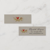 ハートII – スリム名刺 スキニー名刺 (正面/裏面)