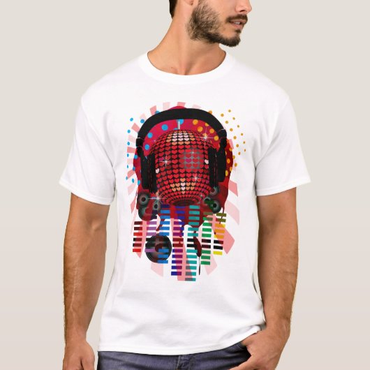 ハートMIRRORBALL Tシャツ (正面)