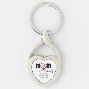 ハートMOM CHDメタルキーチェーン キーホルダー