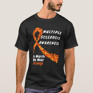 ハートMS多発性硬化症認識度マーチWe Wea Tシャツ