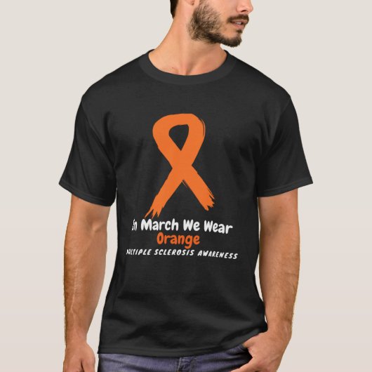 ハートMS多発性硬化症認識度マーチWe Wea Tシャツ (正面)
