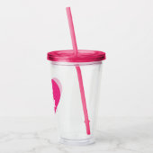 ハートNAH IMグッドアンチバレンタインデー独身のアウェア アクリルタンブラー (左)