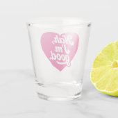 ハートNAH IMグッドアンチバレンタインデー独身のアウェア ショットグラス (裏面)