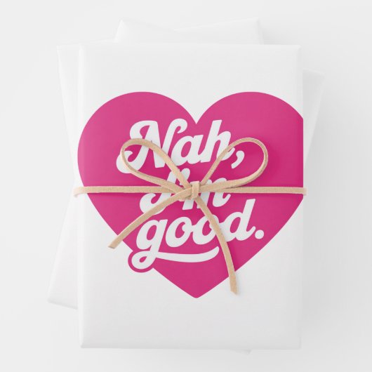 ハートNAH IMグッドアンチバレンタインデー独身のアウェア ラッピングペーパーシート (インサイチュ)