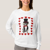 ハートOn Fire For You PoodleレディースTシャツ Tシャツ (正面)