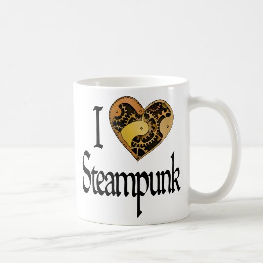 ハートSteampunk コーヒーマグカップ (右)