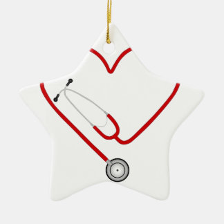 ハートstethoscope.jpg セラミックオーナメント