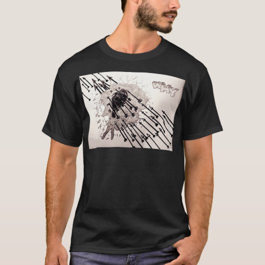 ハートTシャツの柔らかい傷口 Tシャツ (正面)