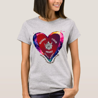 ハートTシャツを守る Tシャツ