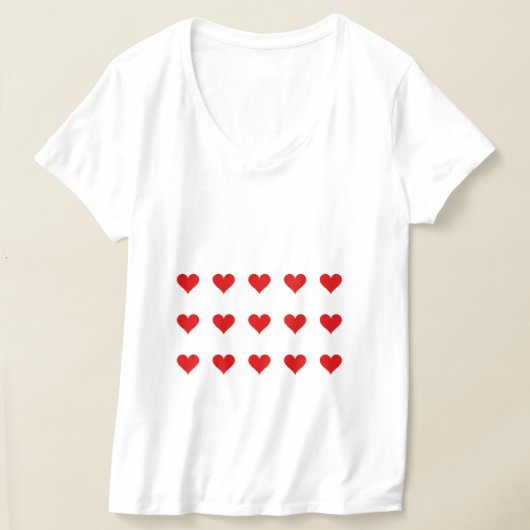 ハートTシャツ Tシャツ (レイダウン)