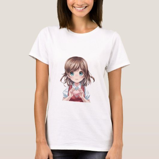 ハートtシャツ tシャツ (正面)