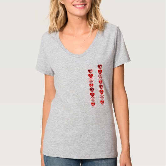ハートTシャツ Tシャツ (正面)