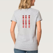 ハートTシャツ Tシャツ (裏面)