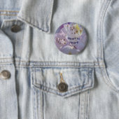 ハートtoハート！ボタン ピンクのシャクナゲの花 缶バッジ (インサイチュ)