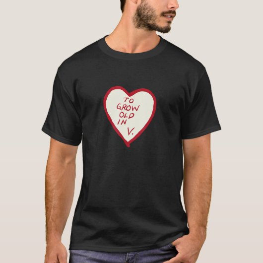 ハートVision Teeで古くなる Tシャツ (正面)